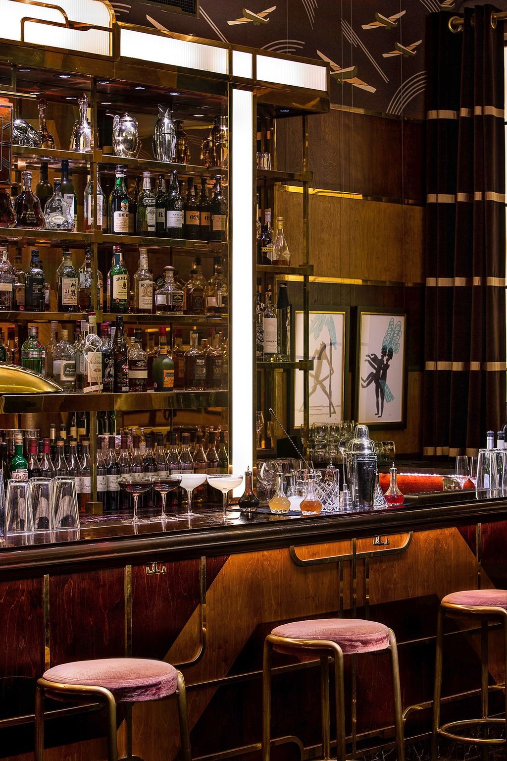 Image may contain Pub Bar Counter Drink Alcohol Beverage Bottle and Liquor