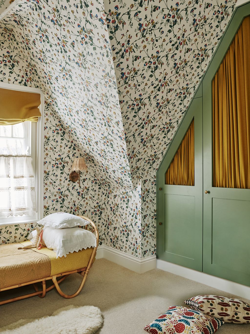 Image may contain Interior Design Indoors Housing Building Corner Room Bedroom Furniture Wood and Home Decor