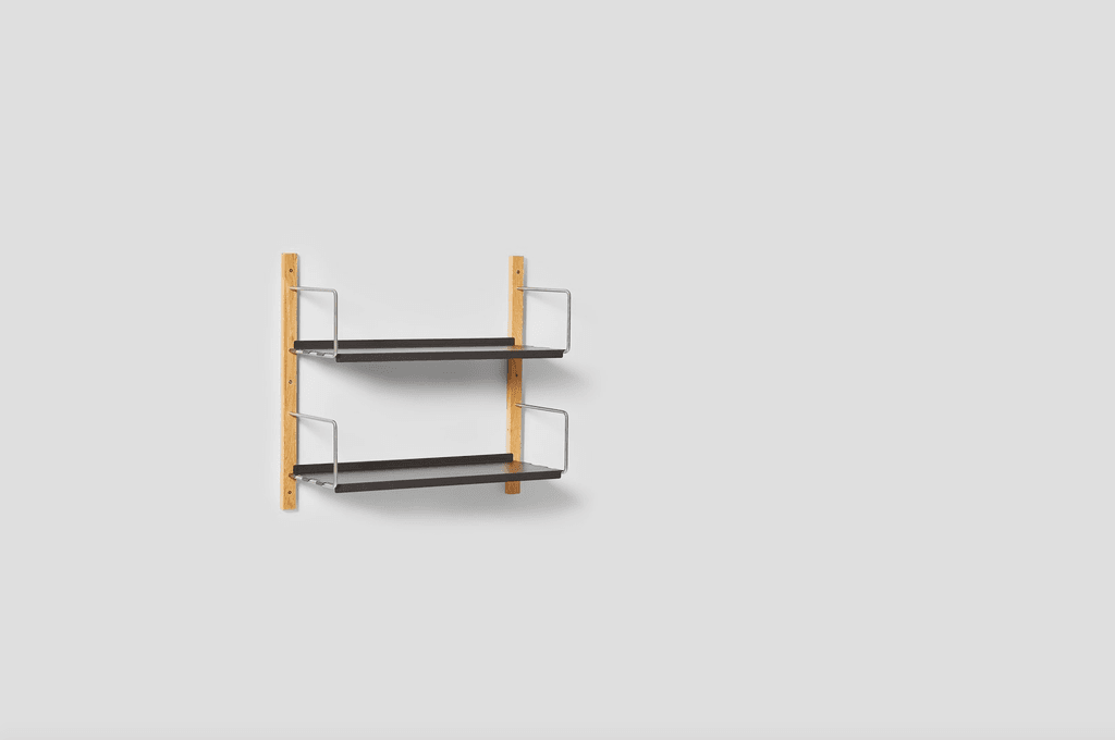 Croquet Wall Shelving 2 shelf graphite 385 from Very Good and Proper. This wall mounted unit is particularly smart and...