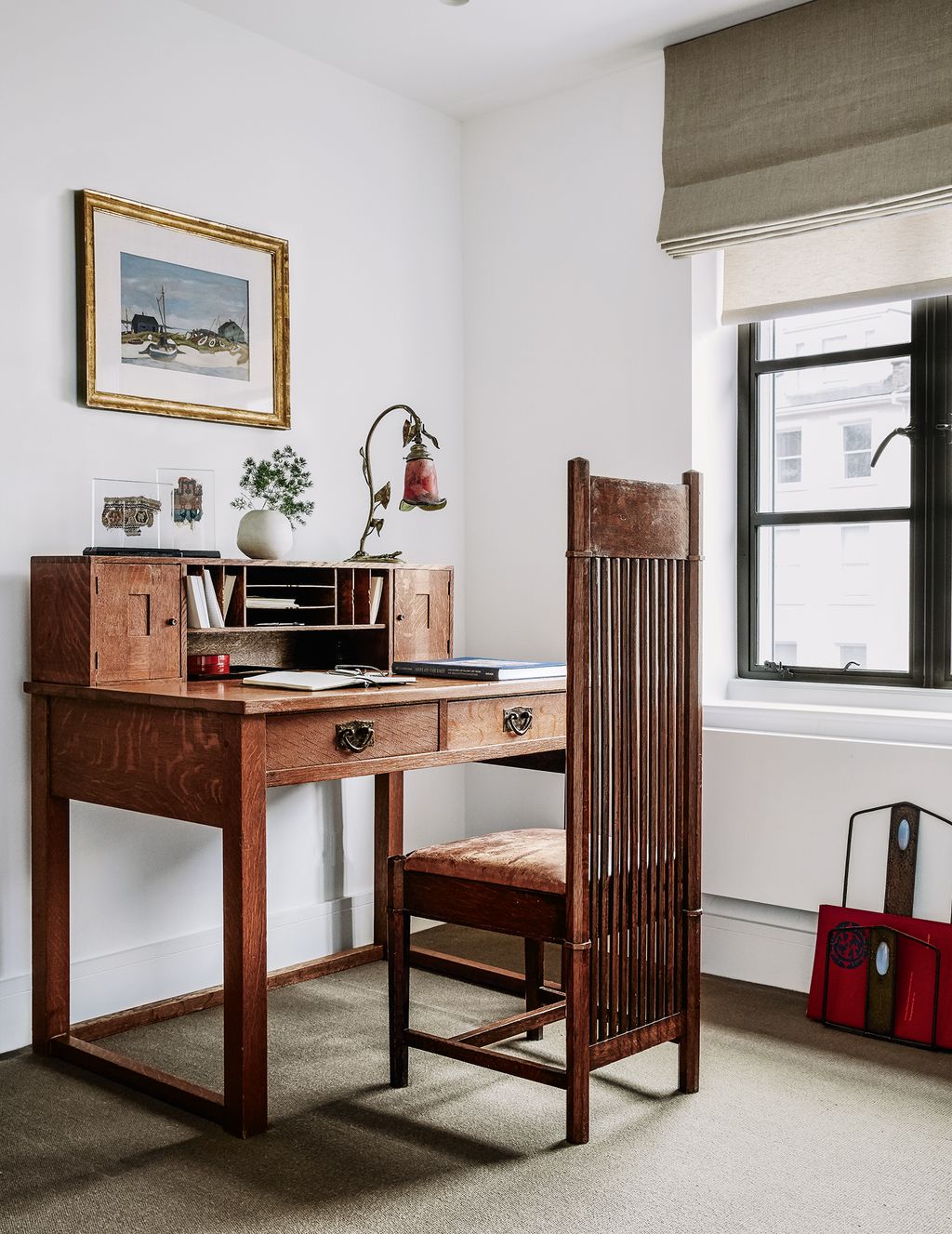 Image may contain Furniture Table Desk Electronics and Computer