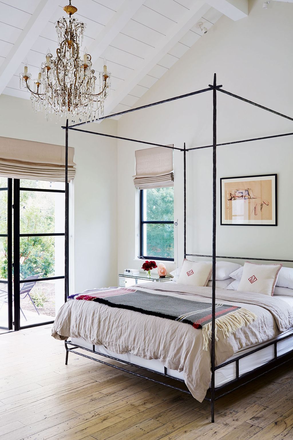 Modern Bedroom with Metal Four Poster | Bedroom Ideas