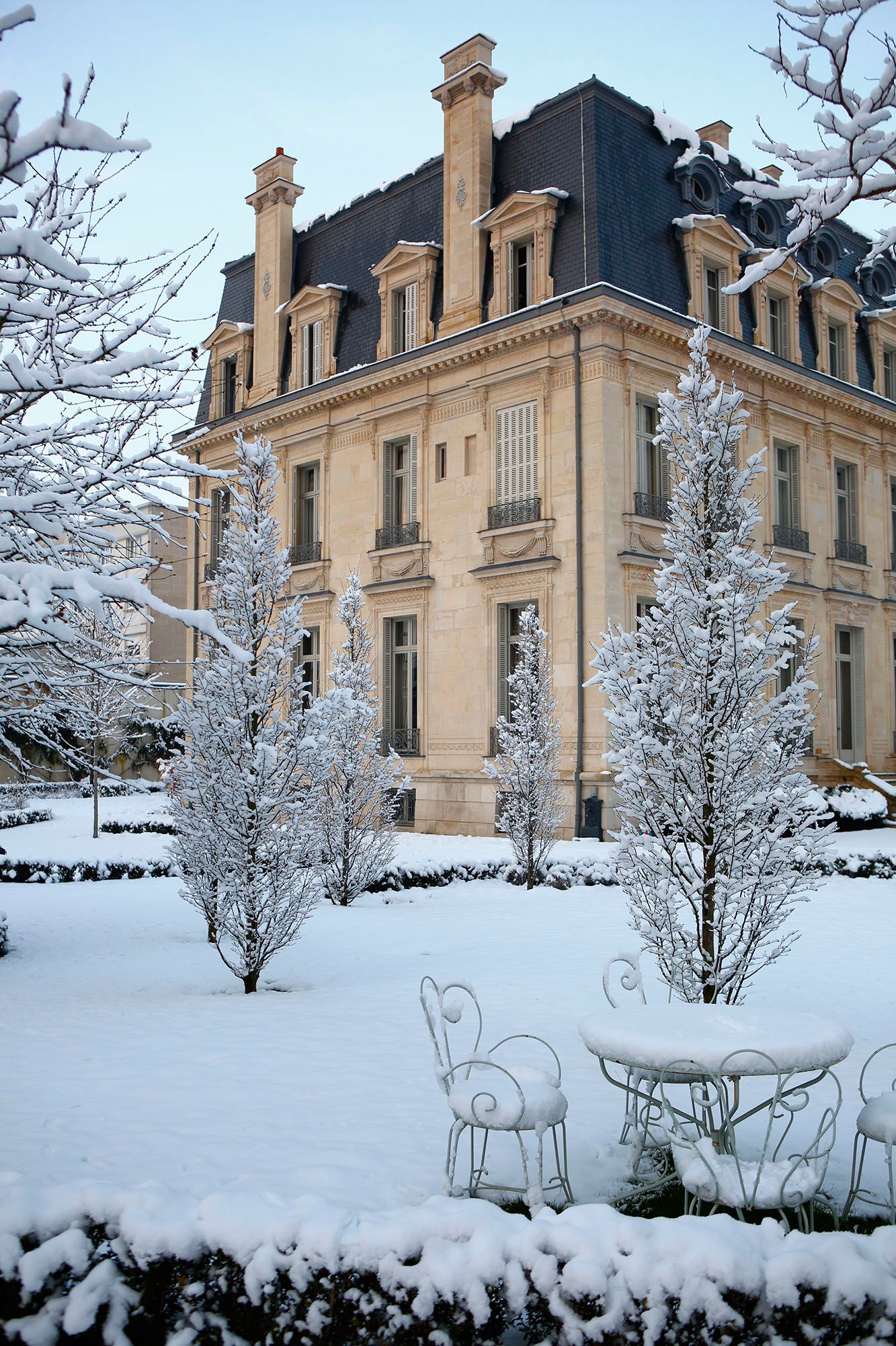 Image may contain Furniture Chair Nature Outdoors Snow and Ice