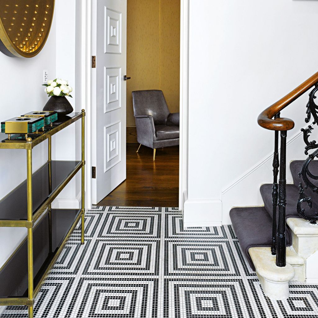 Image may contain Banister Handrail Interior Design Indoors Rug Flooring and Floor