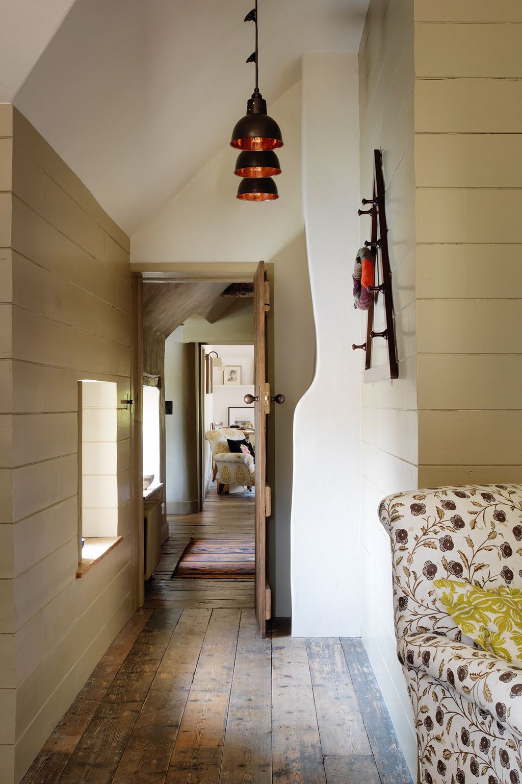 The spare room opens on to a corridor leading to Robin's study.