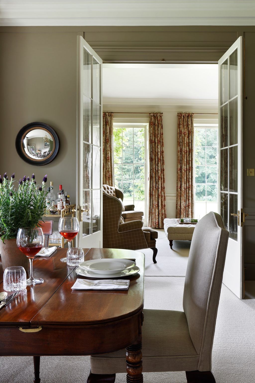 Image may contain Furniture Chair Table Dining Table Glass Room and Indoors