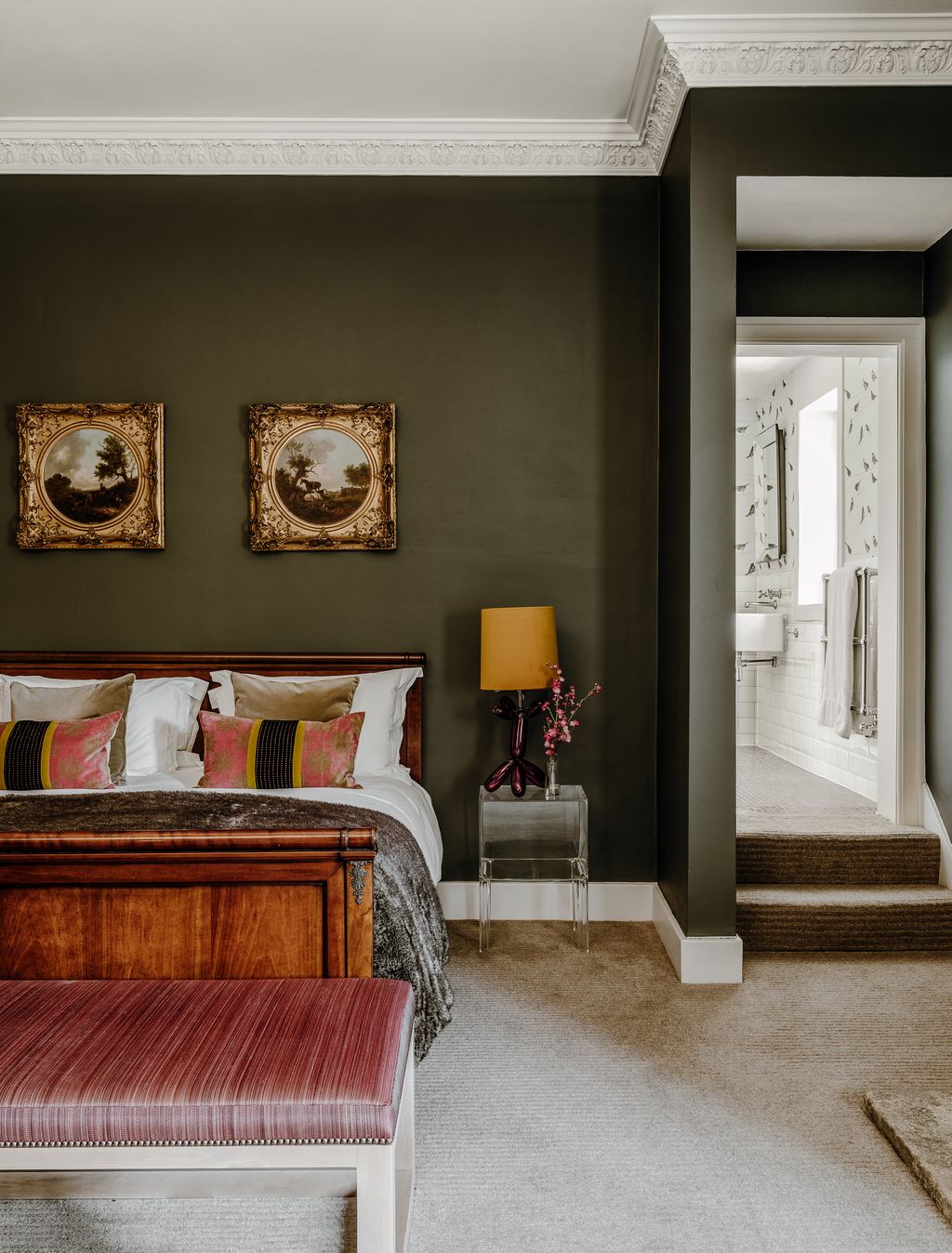 Image may contain Room Bedroom Indoors Flooring Interior Design Furniture Bed Living Room and Floor