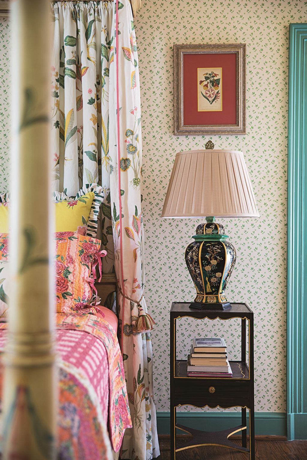 Bedside Lamp  At Home Madcap Cottage Bright Pattern House | Real Homes