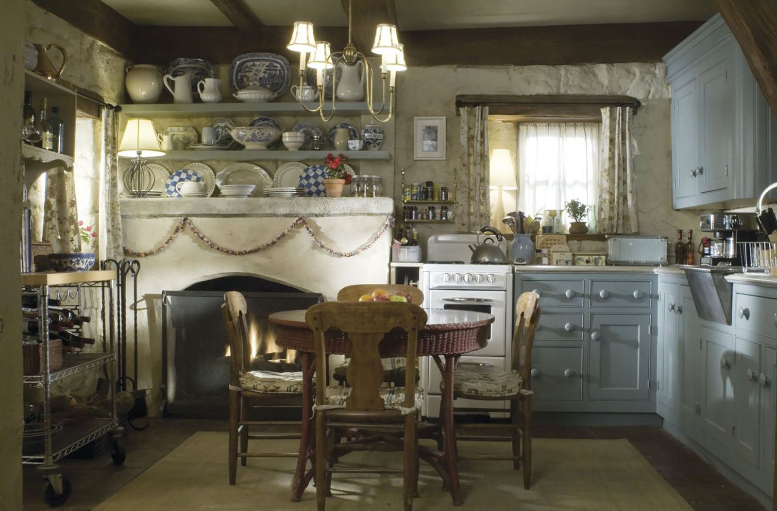 The kitchen at Rosehill  the fictional cottage in The Holiday