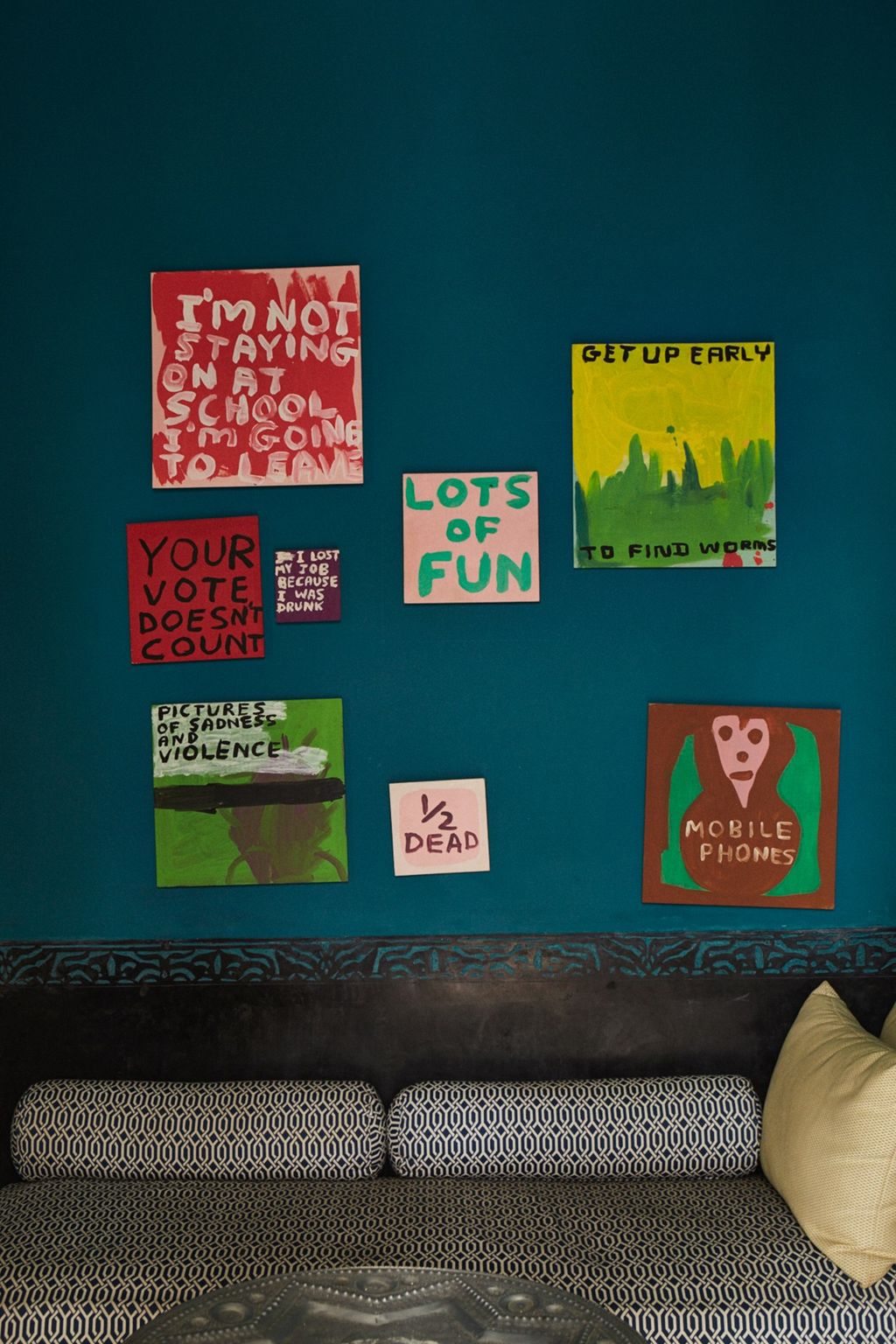 Artwork at El Fenn | Vanessa Branson's Marrakech Hotel and London Home