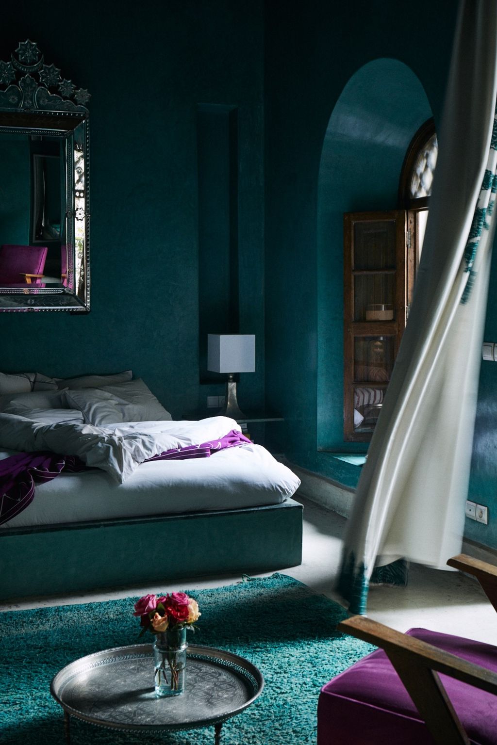 Bedroom at El Fenn | Vanessa Branson's Marrakech Hotel and London Home