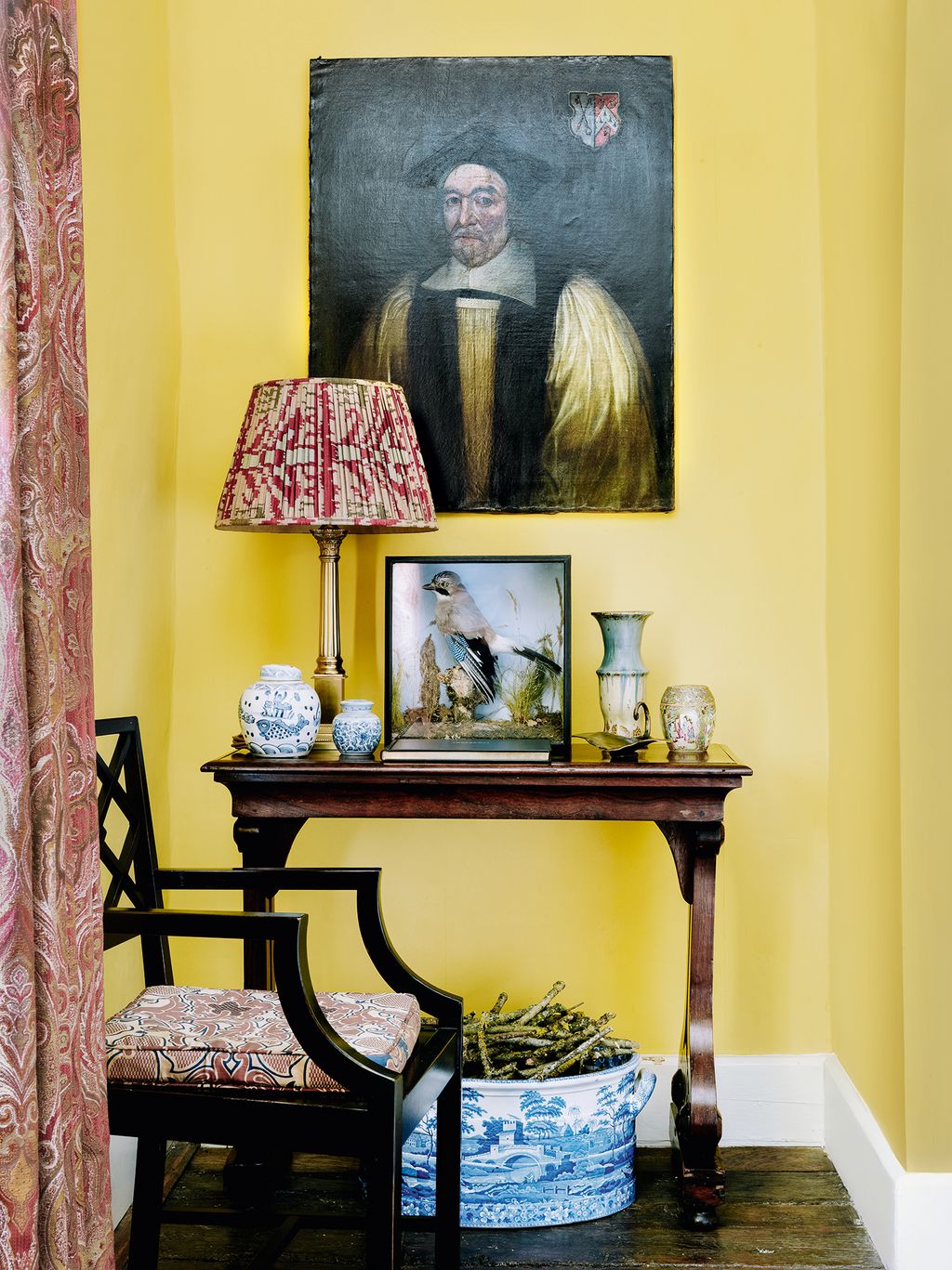 Image may contain Furniture Chair Human Person Lamp and Table Lamp