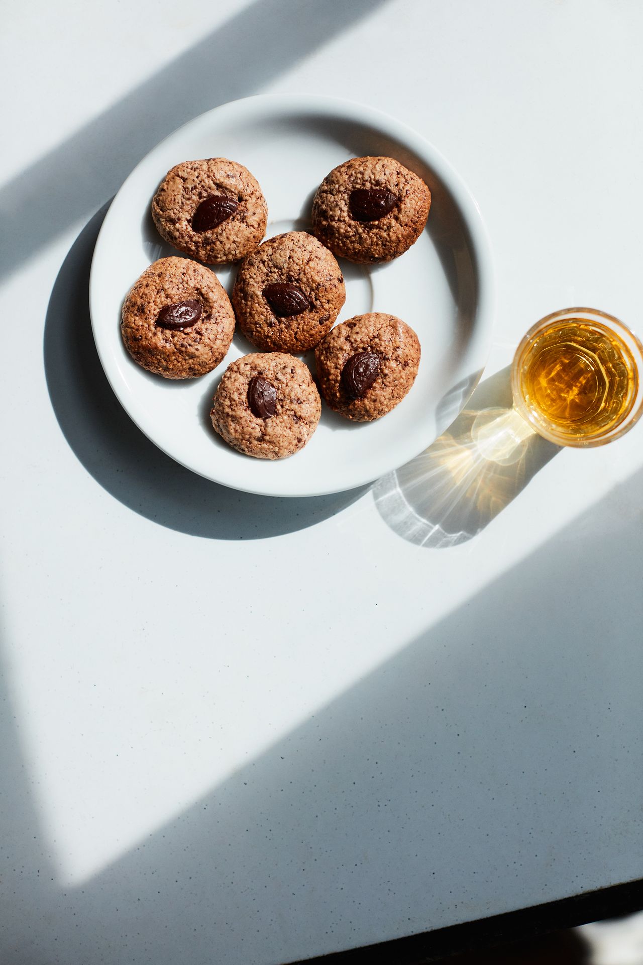 Chocolate amaretti biscuits