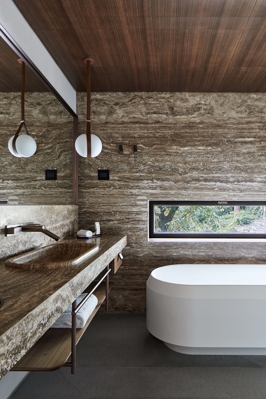 Image may contain Home Decor Interior Design Indoors Tub Bathtub and Room