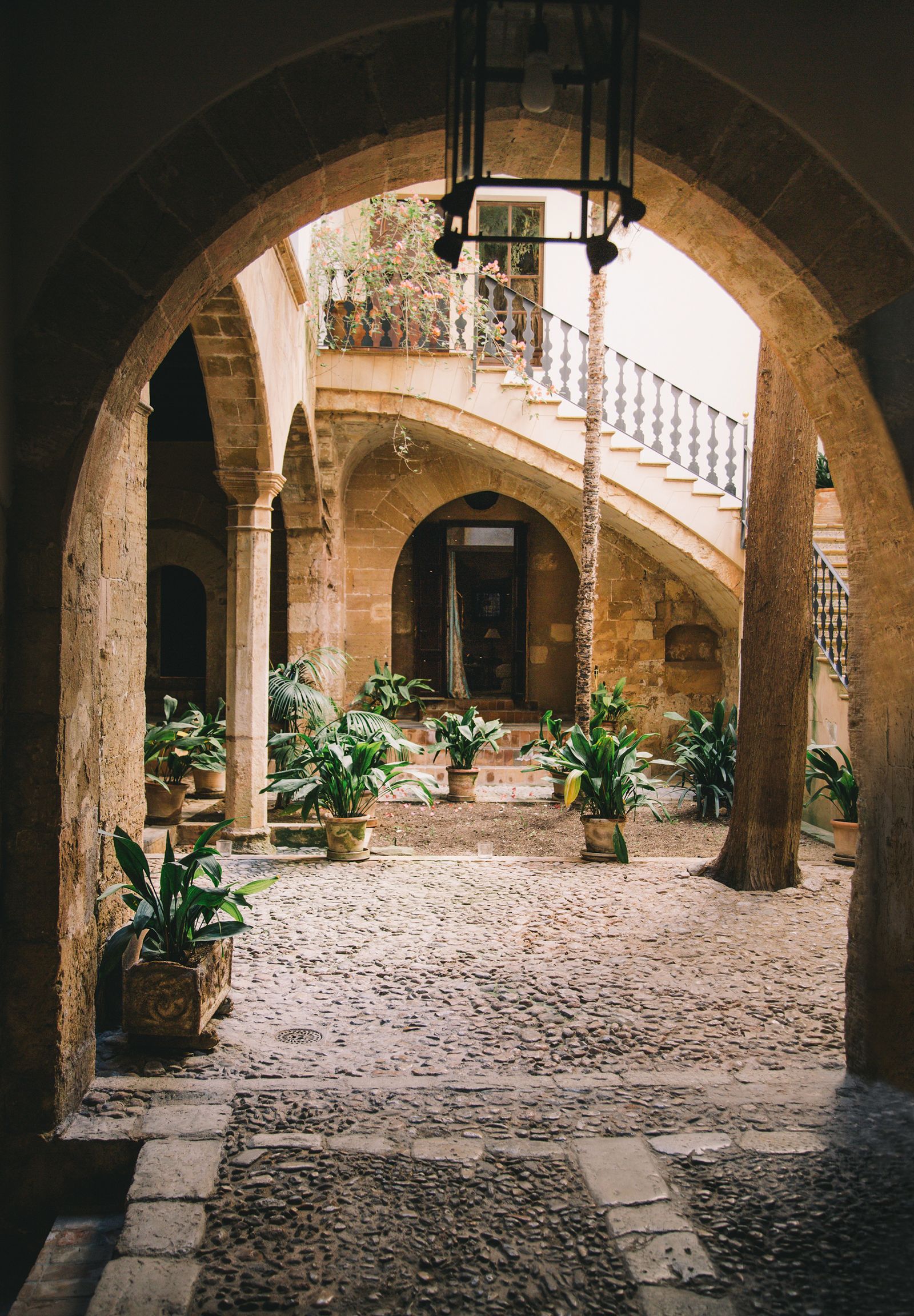 A courtyard in the old town