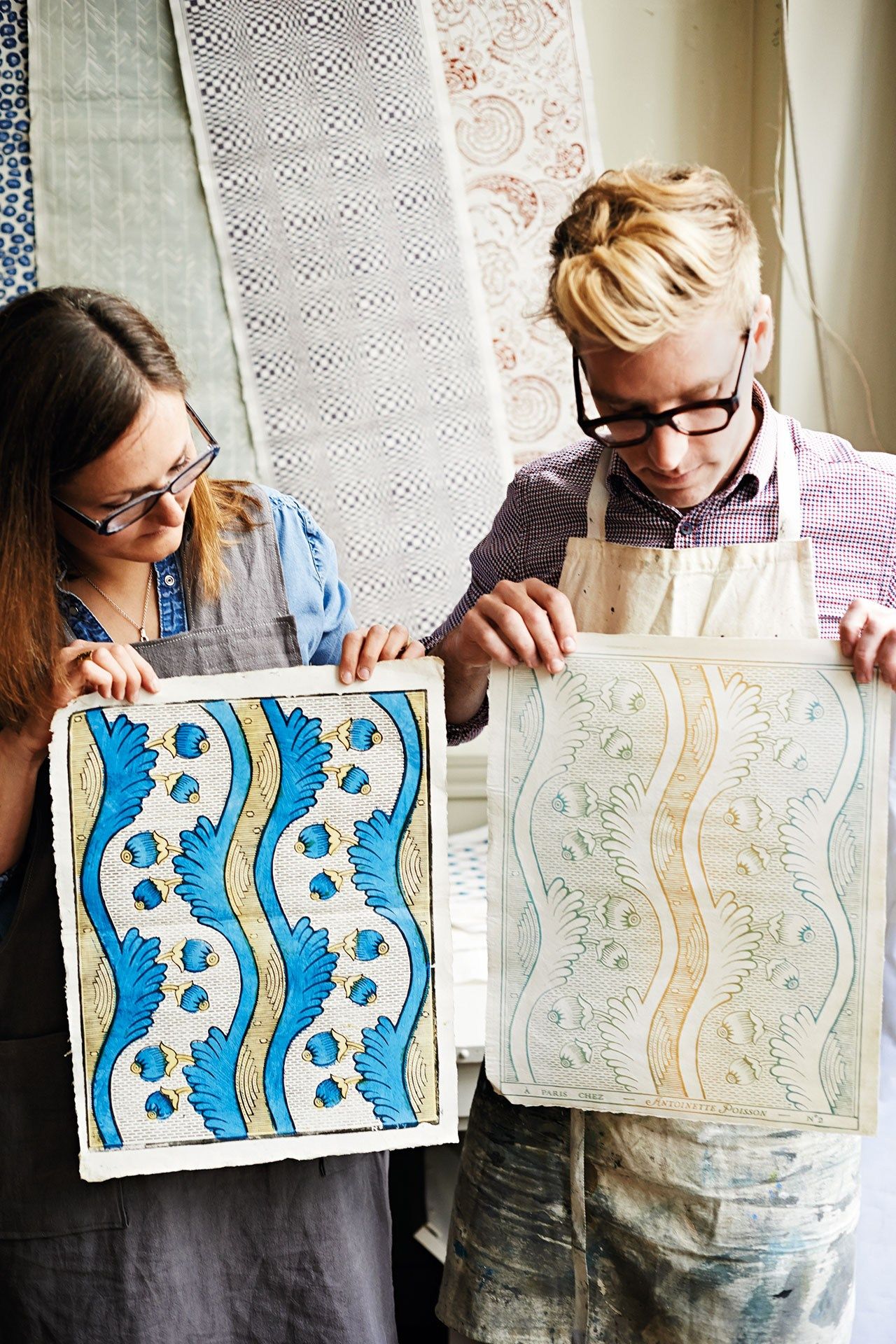 Antoinette Poisson Domino Wallpaper