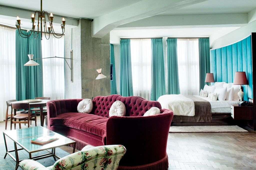 Burgundy  Turquoise Bedroom | Bedroom Ideas