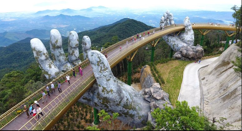 Image may contain: Human, Person, Banister, Handrail, Outdoors, Road, and Nature