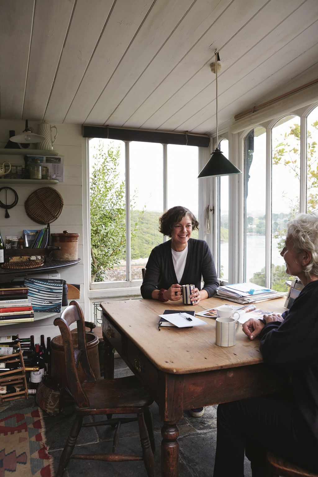 Kitchen Table  At Home Katie Fontana Houseboat | Real Homes