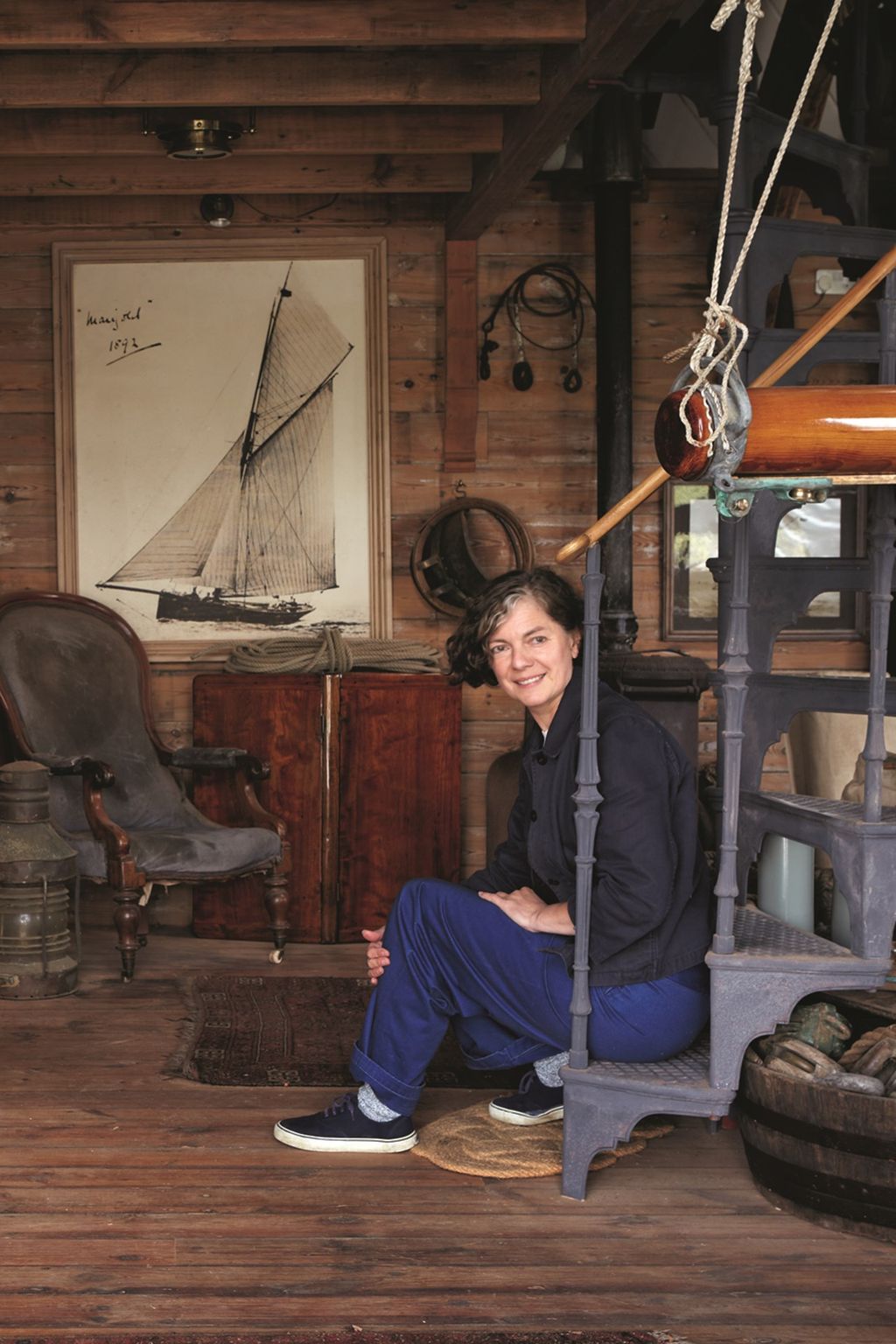 Boathouse  At Home Katie Fontana Houseboat | Real Homes