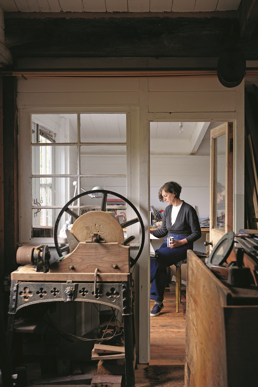 Office  At Home Katie Fontana Houseboat | Real Homes