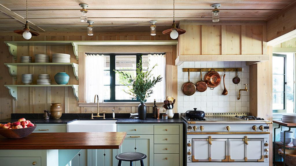 Image may contain Furniture Indoors Room Kitchen and Bar Stool