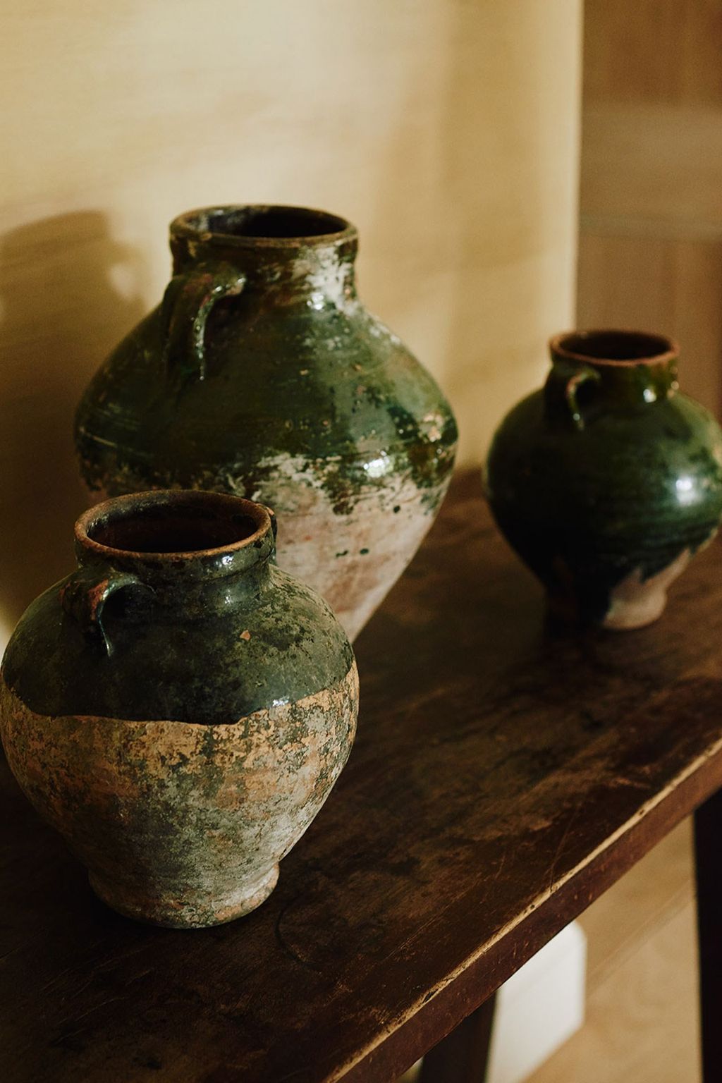 Earthenware Pottery  At Home Belgian Family Home  Alps Chalet | Real Homes