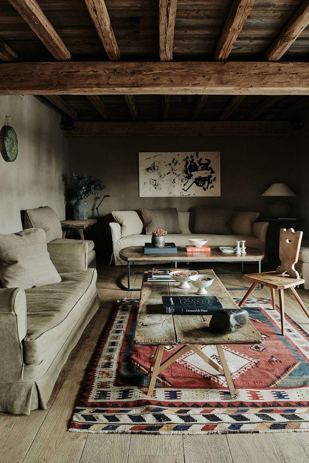 Chalet Sitting Area  At Home Belgian Family Home  Alps Chalet | Real Homes