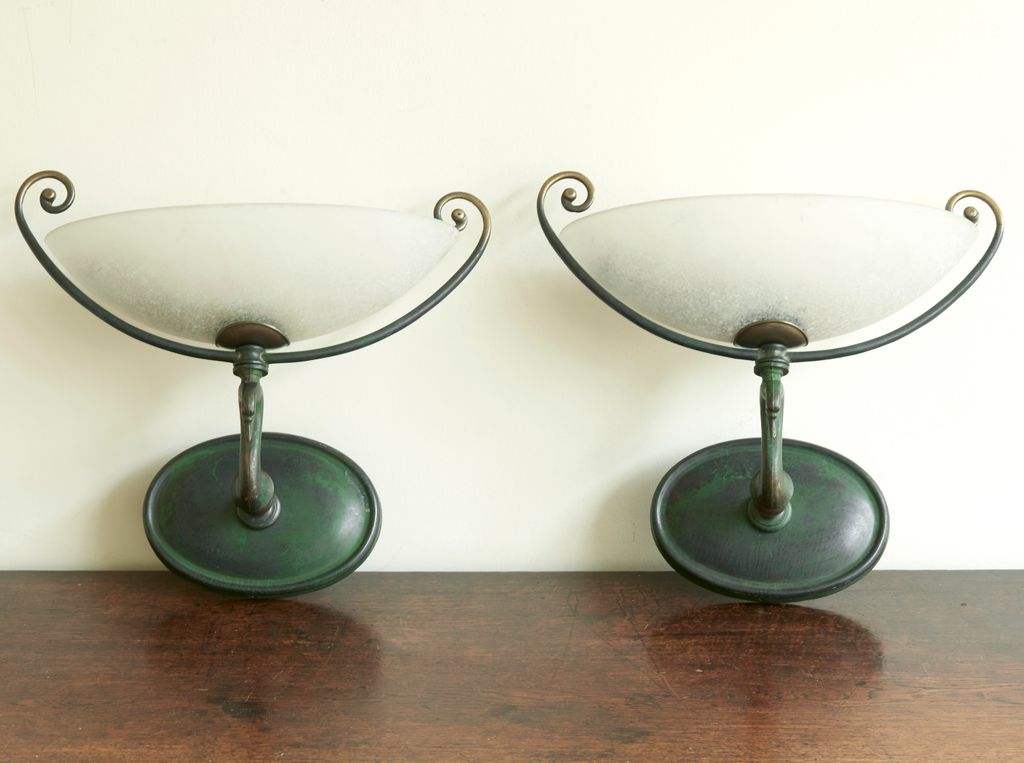 Bronze Swan Wall Lights 980 from Hilary Batstone.  Wall lights can be a beautiful way of providing soft targeted light...