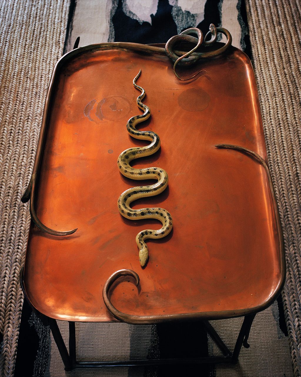 Coffee table by Claude Lalanne. Carpet by Mattia Bonetti.