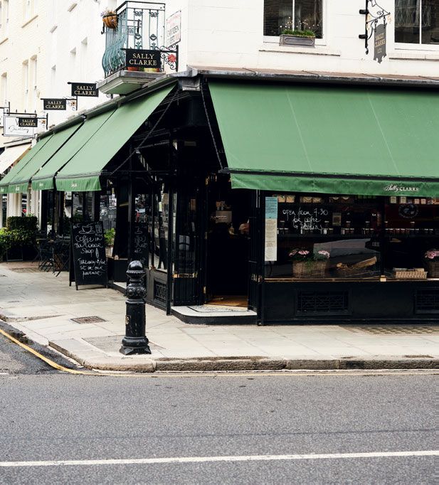 The shops smart façade.