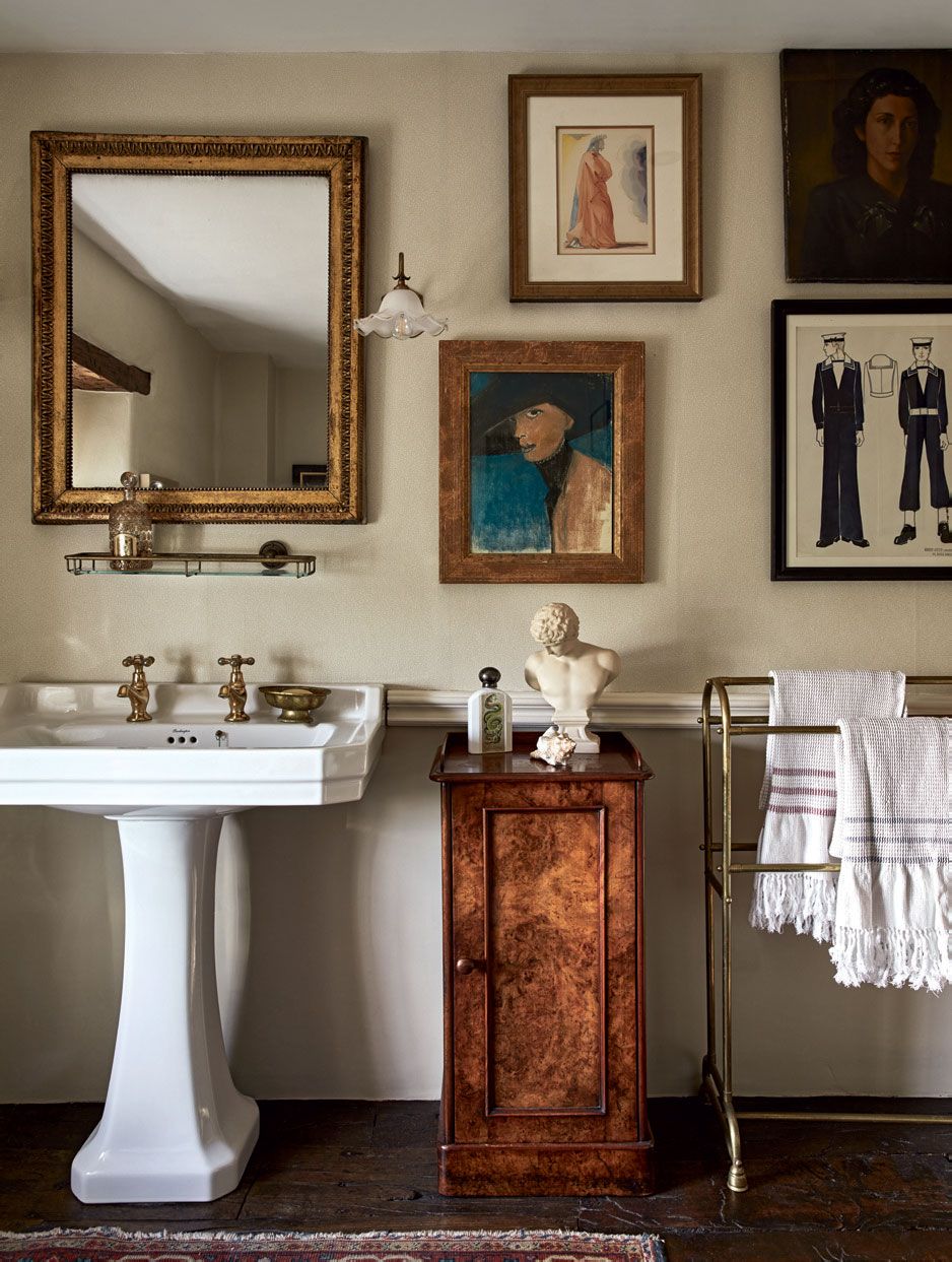 A mix of paintings and illustrations as well as sketches by fashion designers including Christian Dior and Hardy Amies...