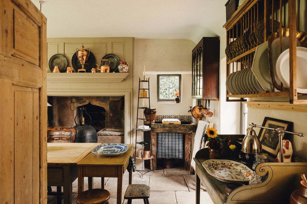 The hearth is the focal point of this 17thcentury Cumbria farmhouse. To the right an antique sink has been transformed...