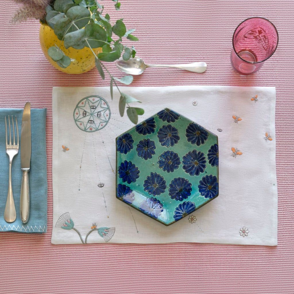 Image may contain Bag Handbag Accessories Purse Accessory Home Decor Linen Cutlery and Fork