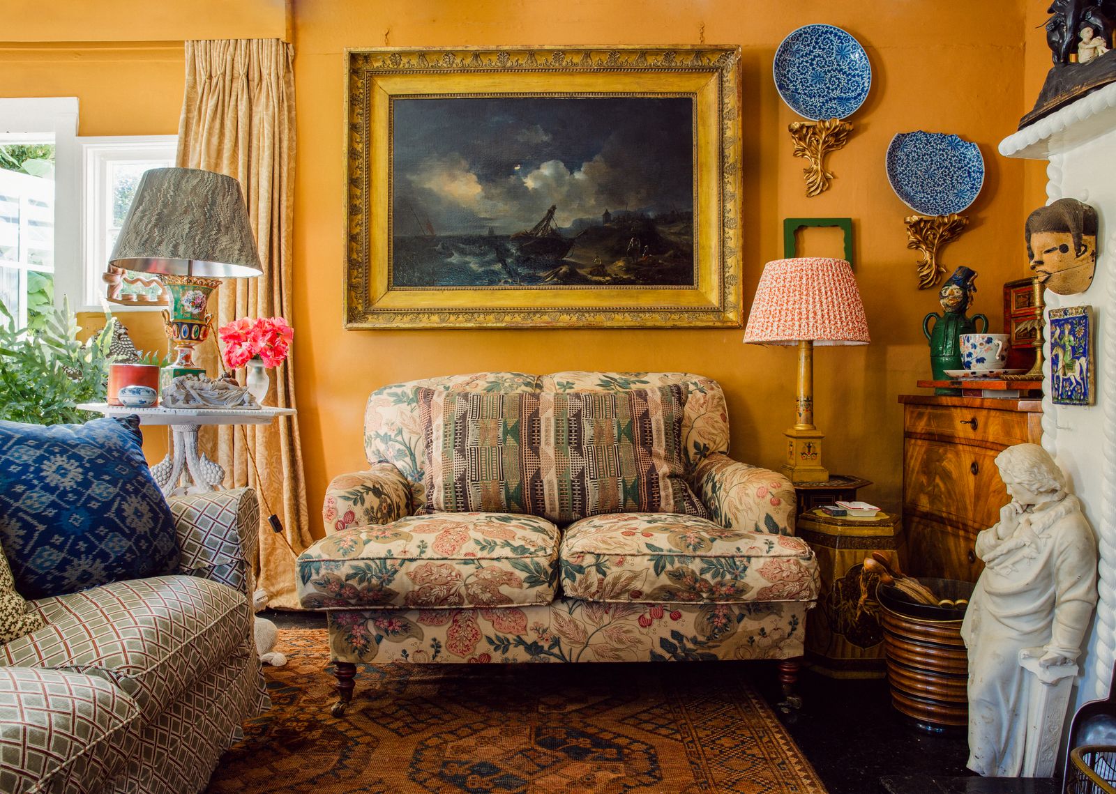 Image may contain Living Room Room Indoors Furniture Couch Marie Laurencin Interior Design Lamp and Table Lamp