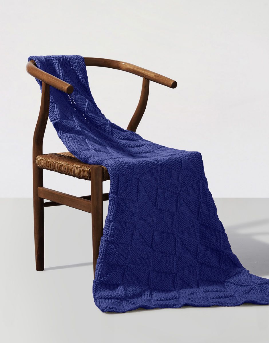 Almost Home Blanket 132 from Wool and the Gang.  buttongroup  SHOP NOW