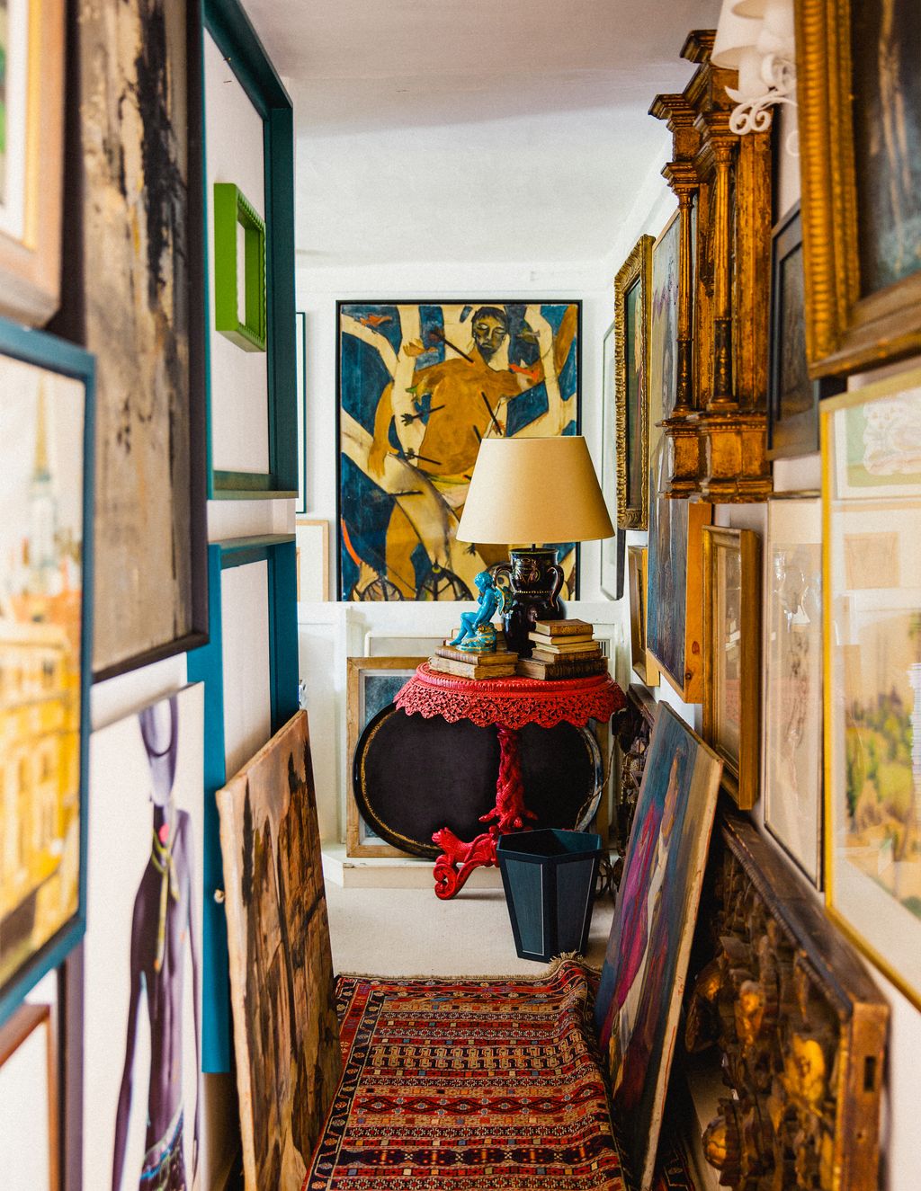 Image may contain Lamp Table Lamp Canvas Living Room Room and Indoors