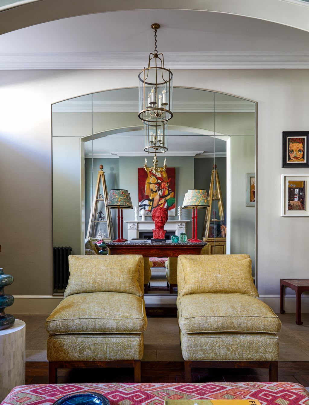 Image may contain Living Room Room Indoors Furniture Couch Interior Design and Rug