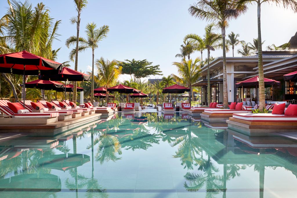 Image may contain Resort Hotel Building Water and Pool