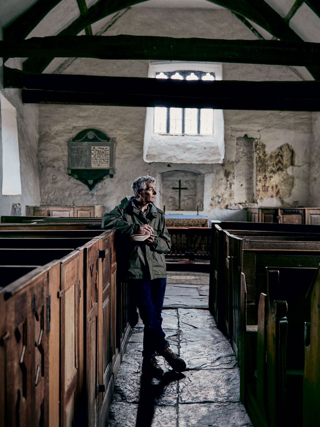 Image may contain Human Person Indoors Wood and Furniture