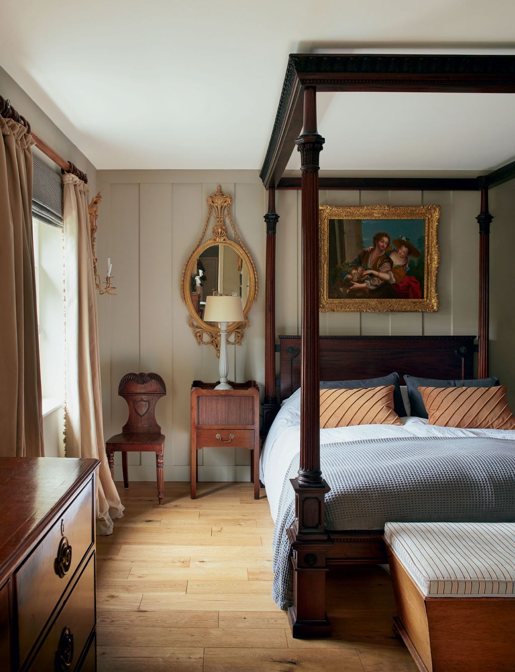 Image may contain Wood Hardwood Flooring Human Person Floor Furniture Interior Design Indoors Room and Plywood