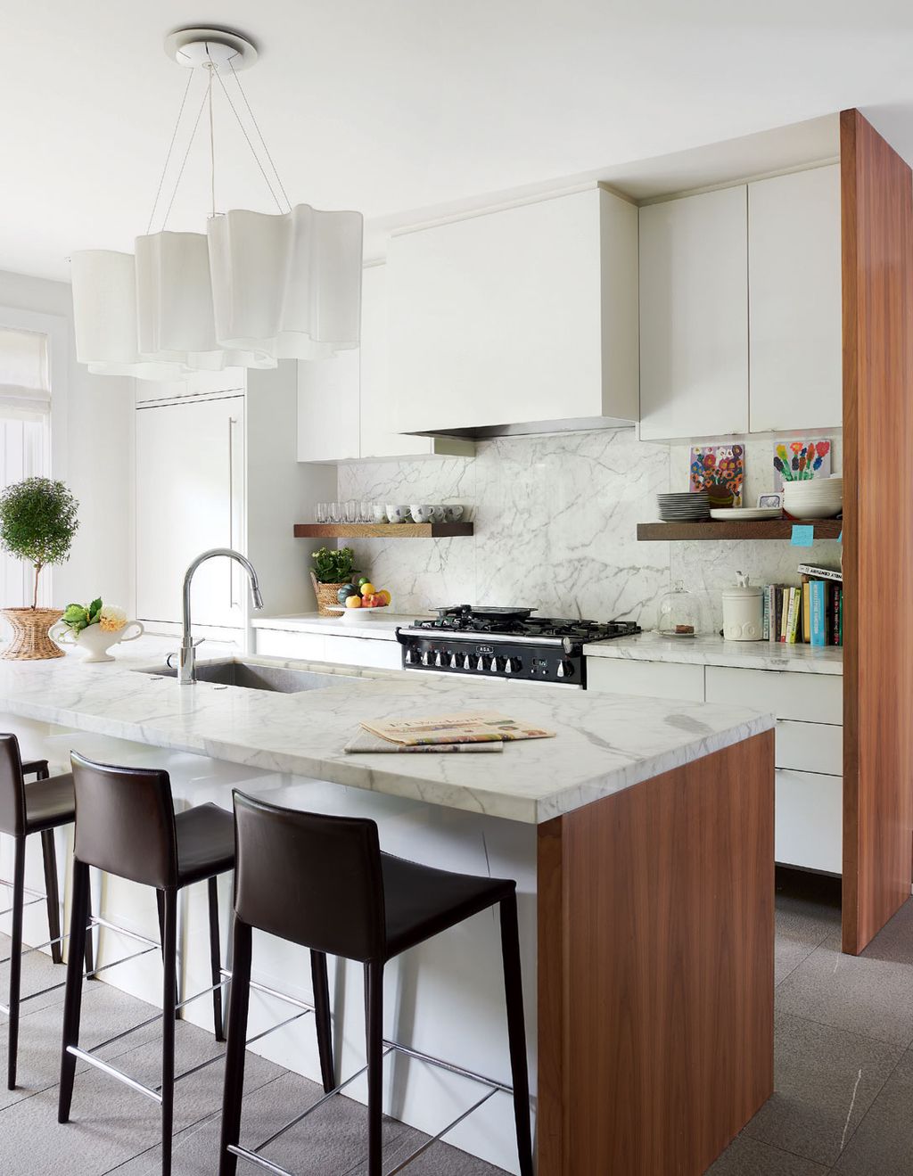 Image may contain Indoors Room Kitchen and Kitchen Island