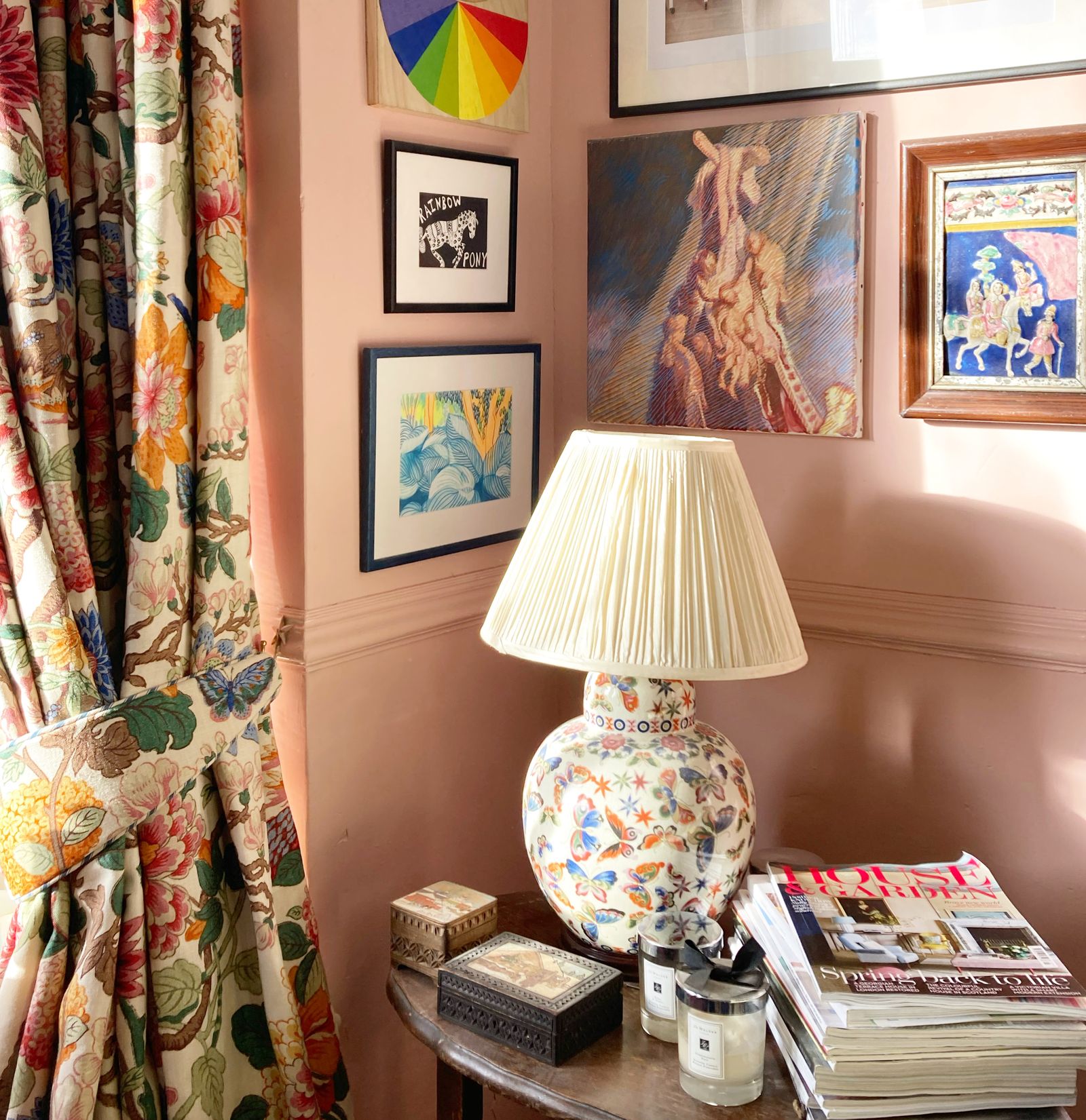 Image may contain Lamp Table Lamp Living Room Indoors and Room