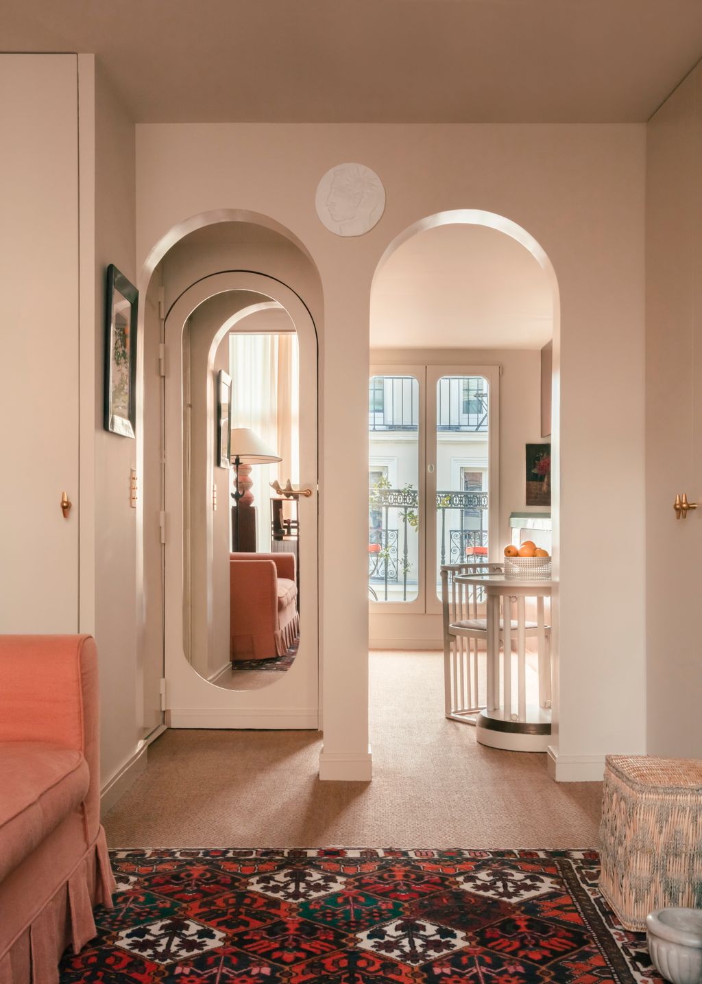 Image may contain Flooring Interior Design Indoors Floor Rug Building Architecture Arched and Arch