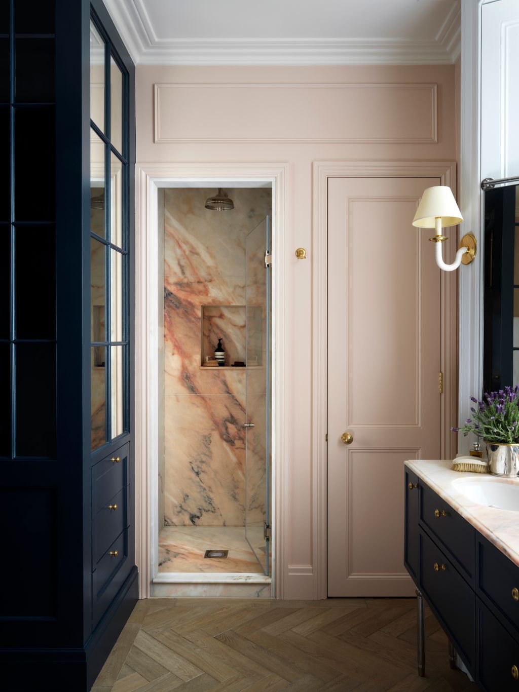 Image may contain Corner Interior Design Indoors Door Room and Plant