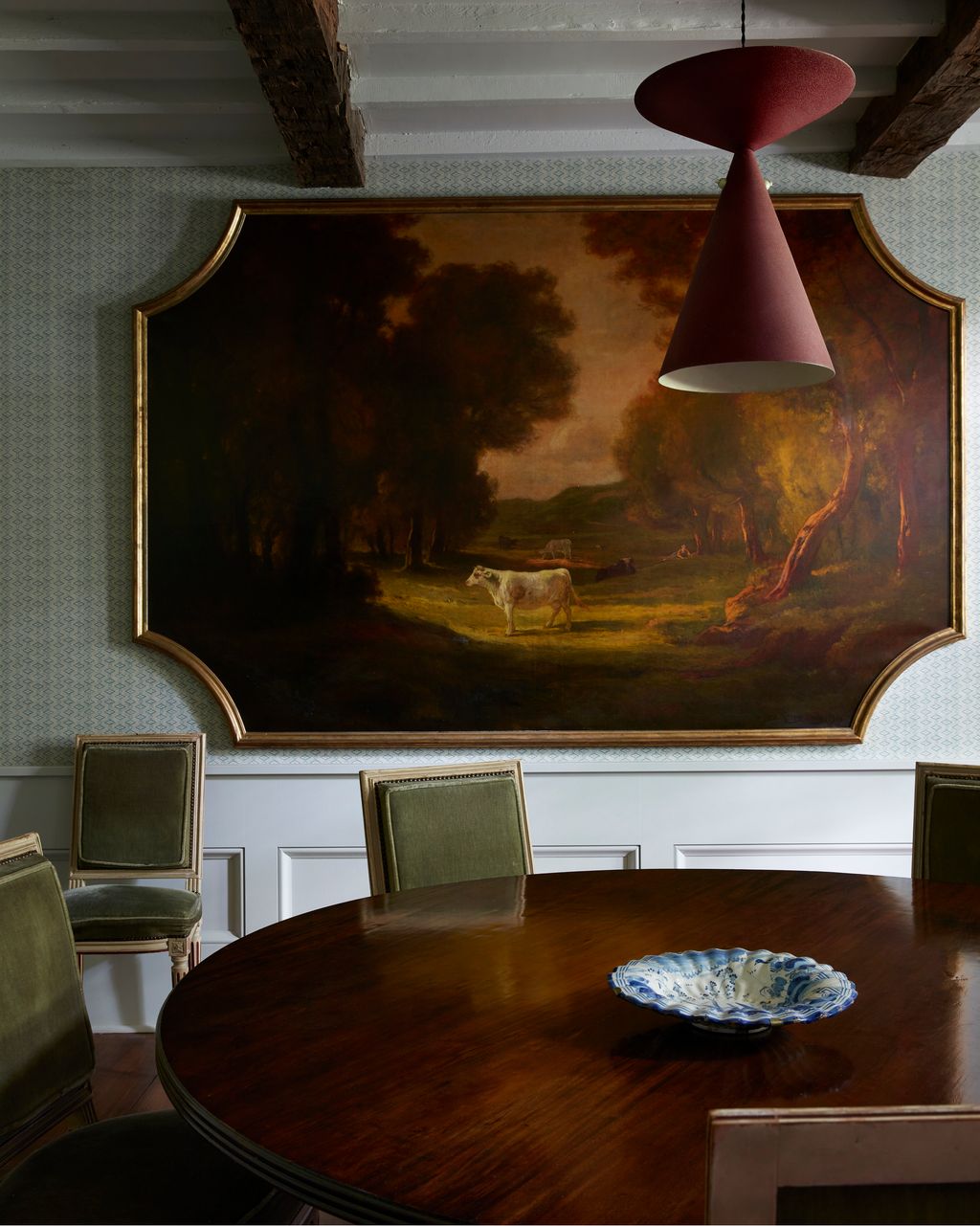 Image may contain Wood Hardwood Furniture Flooring Chair Table Interior Design Indoors Dining Table Room and Floor