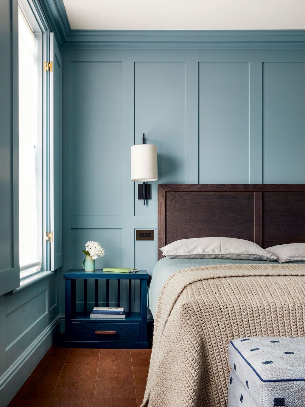 Image may contain Indoors Room Bedroom Furniture Bed and Blanket