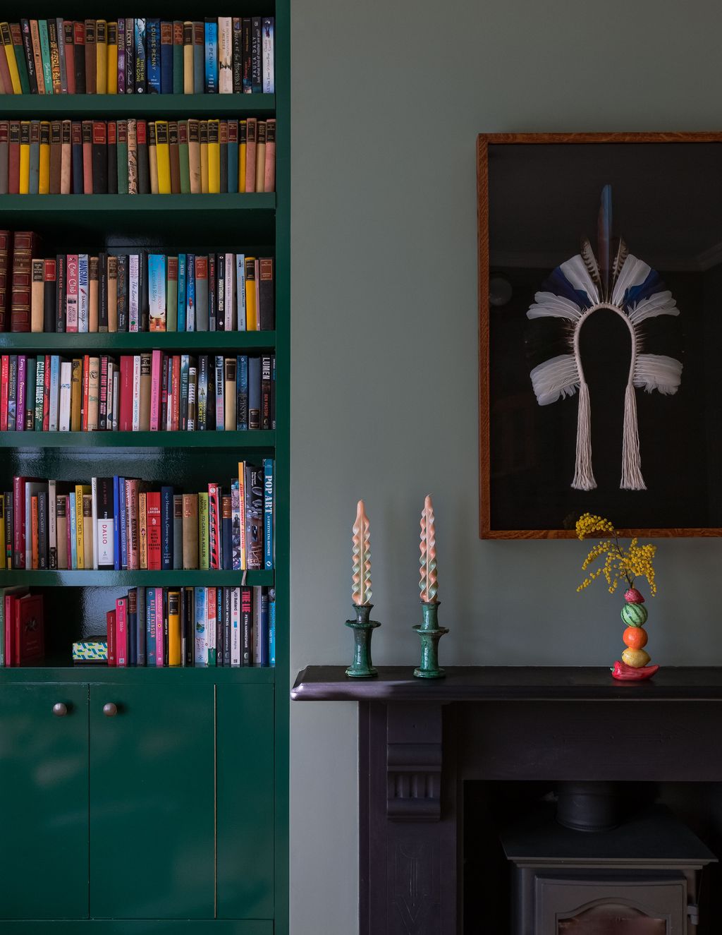 Image may contain Furniture Bookcase Shelf and Indoors