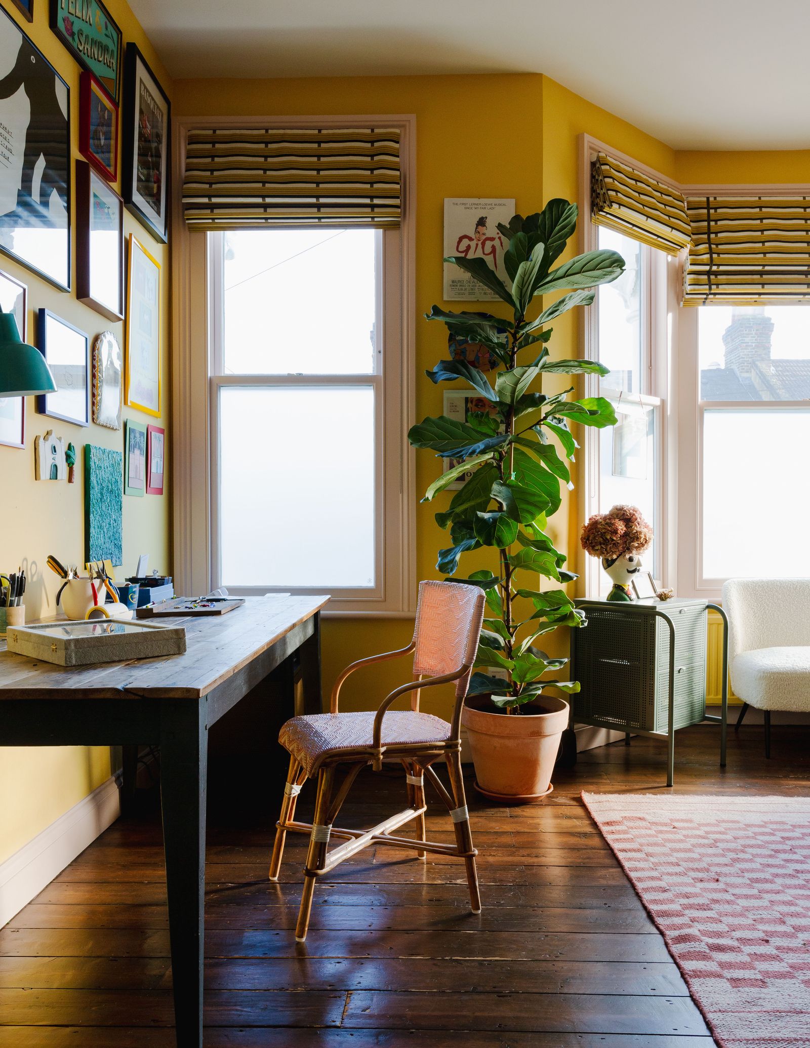 Image may contain Furniture Chair Wood Indoors Interior Design Table Tabletop Home Decor Flooring and Living Room