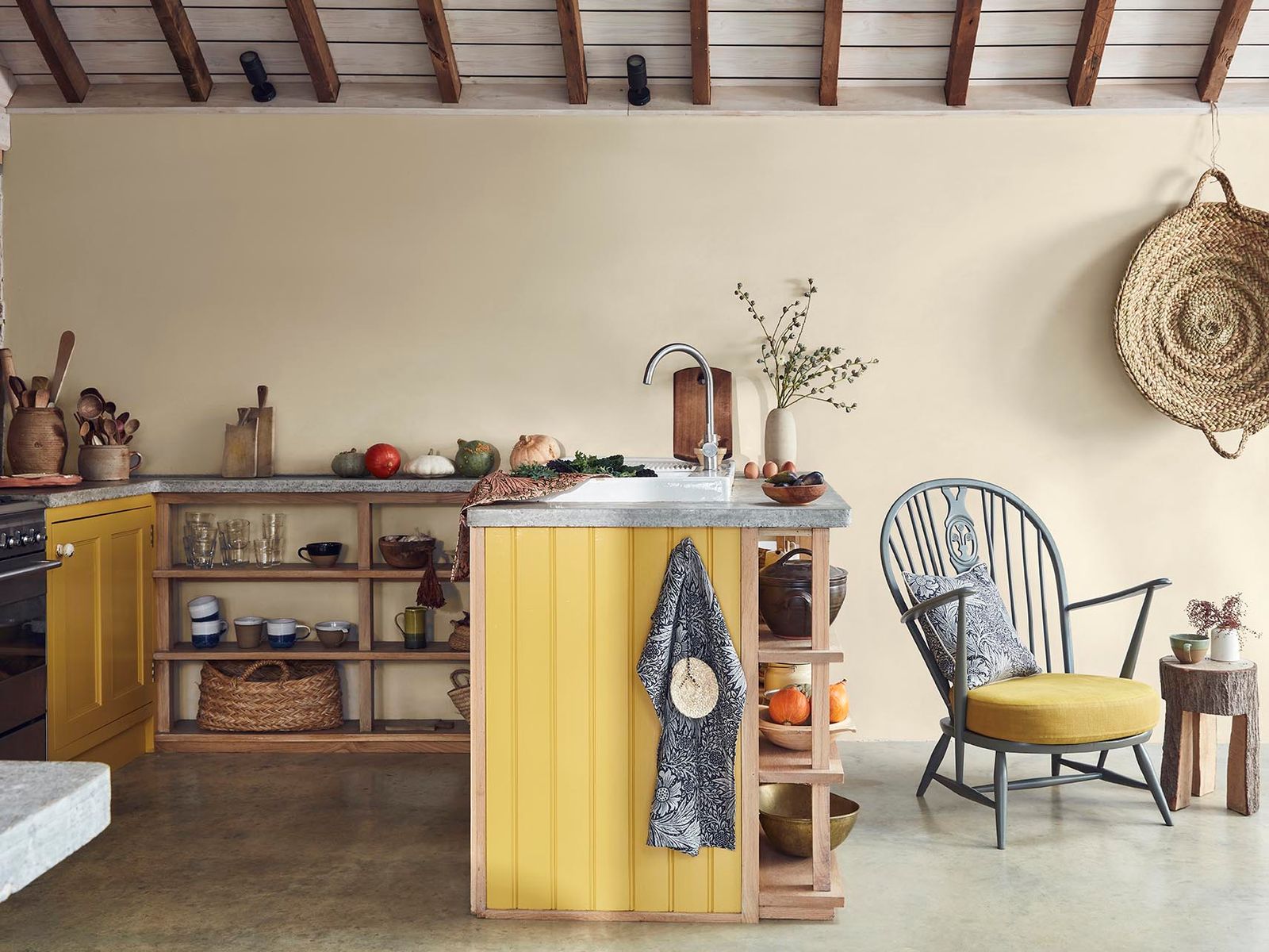Image may contain Furniture Interior Design Indoors Room Shelf Chair and Wood