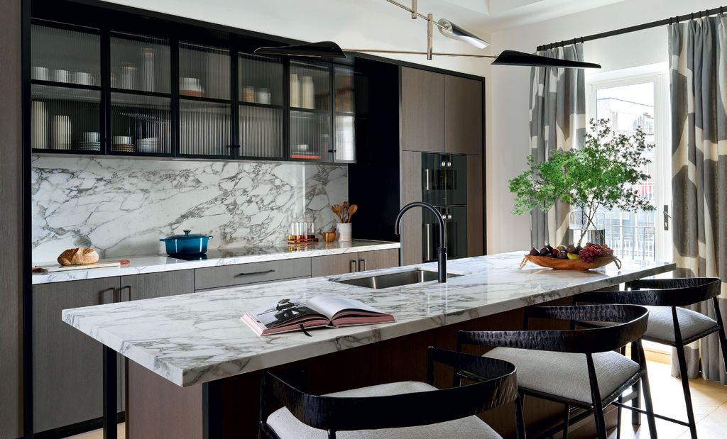 Image may contain Indoors Room Kitchen and Kitchen Island